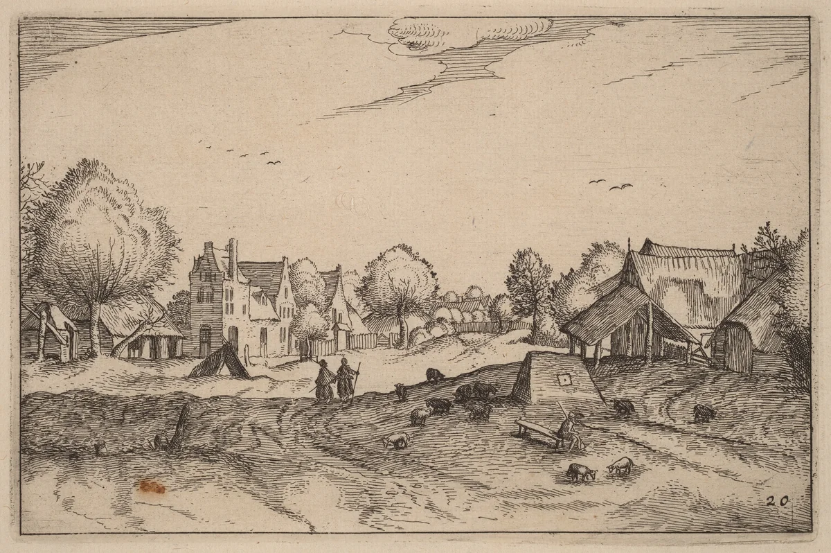Village Road by Claes Jansz Visscher
Lucas van Doetechum
Johannes van Doetechum, print, 1612