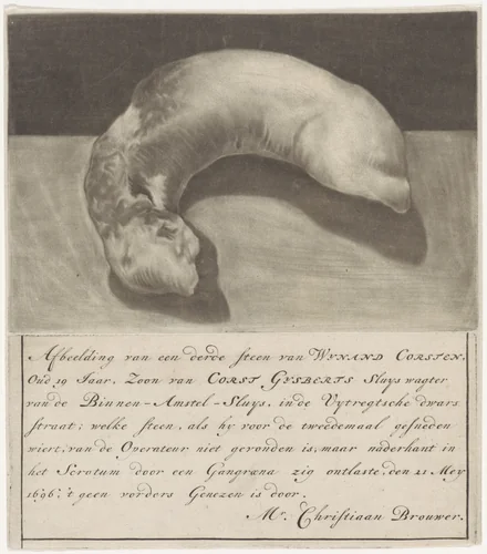 Blaassteen van Wynand Corsten by anonymous, print, 1696-1700