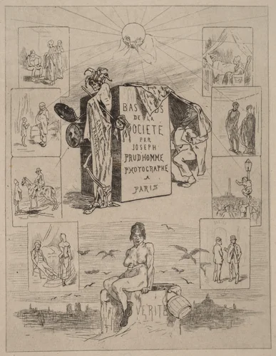 Frontispiece: The Dregs of Society (Las bas-fonds de la societe) by Félicien Rops, print, 1864