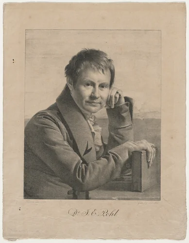 Portrait of Dr. F. E. Pohl by Franz Kadlich, print, 1825