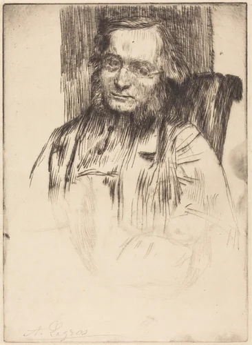 Edwin Edwards by Alphonse Legros, print, 1837-1911