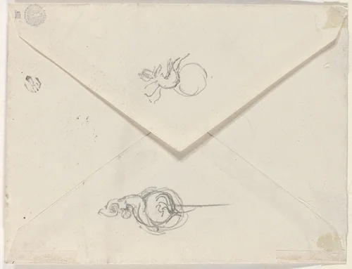 Studies for Jewelry Designs [verso] by Beatrix Godwin Whistler, drawing, 1850-1900