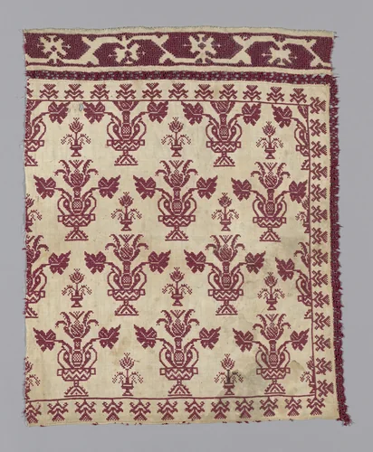 Pillow Cover (Incomplete) by Italy, textile, 1601-1650