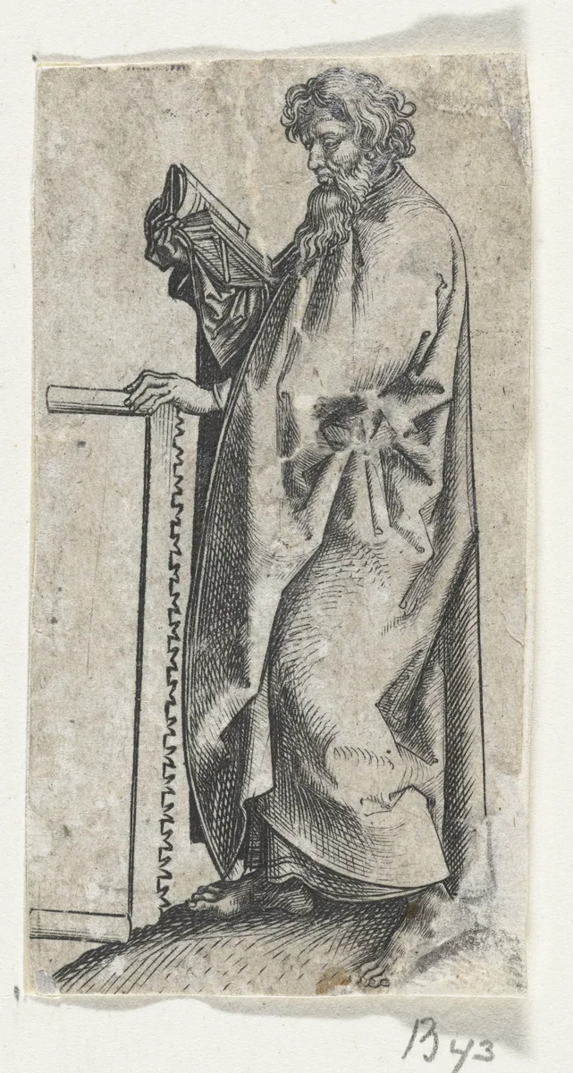 Apostel Simon by Martin Schongauer, print, 1470-1491