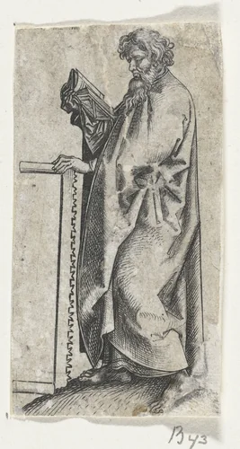 Apostel Simon by Martin Schongauer, print, 1470-1491