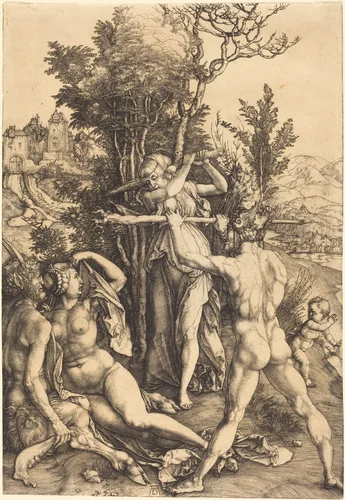 Hercules at the Crossroad by Albrecht Dürer, print, 1498-1499