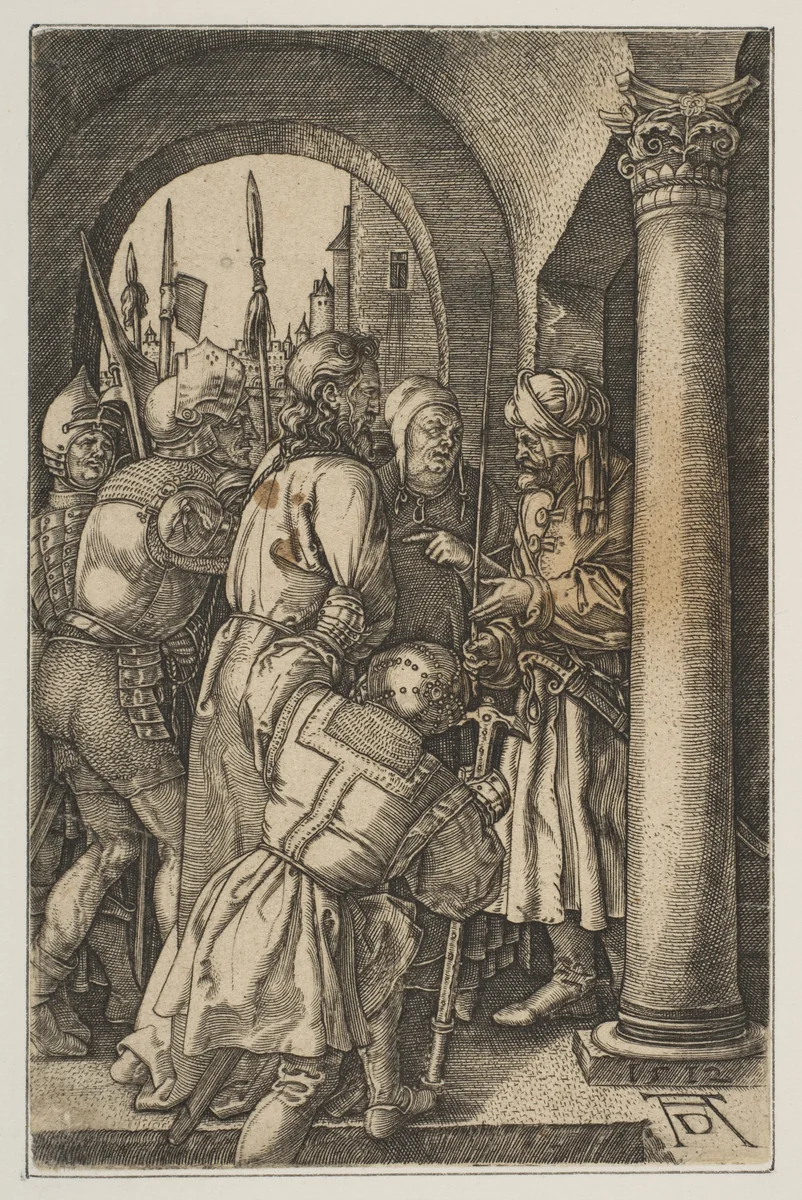 Christ before Pilate, from the Passion (copy) by Albrecht Dürer, print, 1485-1528