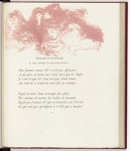 In-text plate (page 95) from Parallèlement (In Parallel) by Pierre Bonnard, illustrated book, 1900