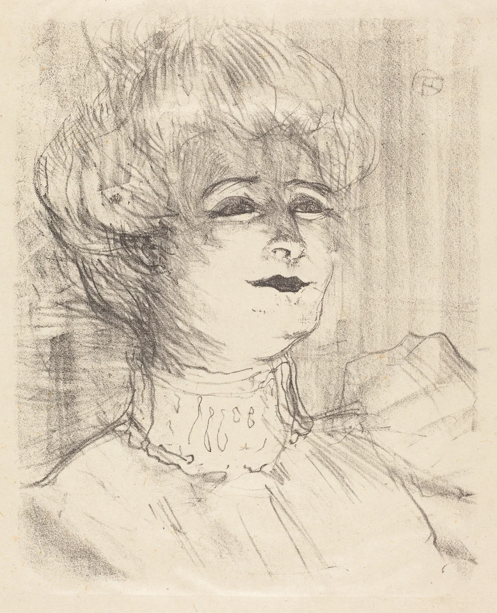 Jeanne Hading by Henri de Toulouse-Lautrec, print, 1896