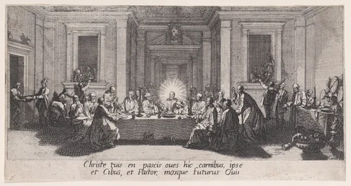 La Cêne (The Last Supper), from "La Grande Passion" (The Large Passion) by Jacques Callot, print, 1618-1630