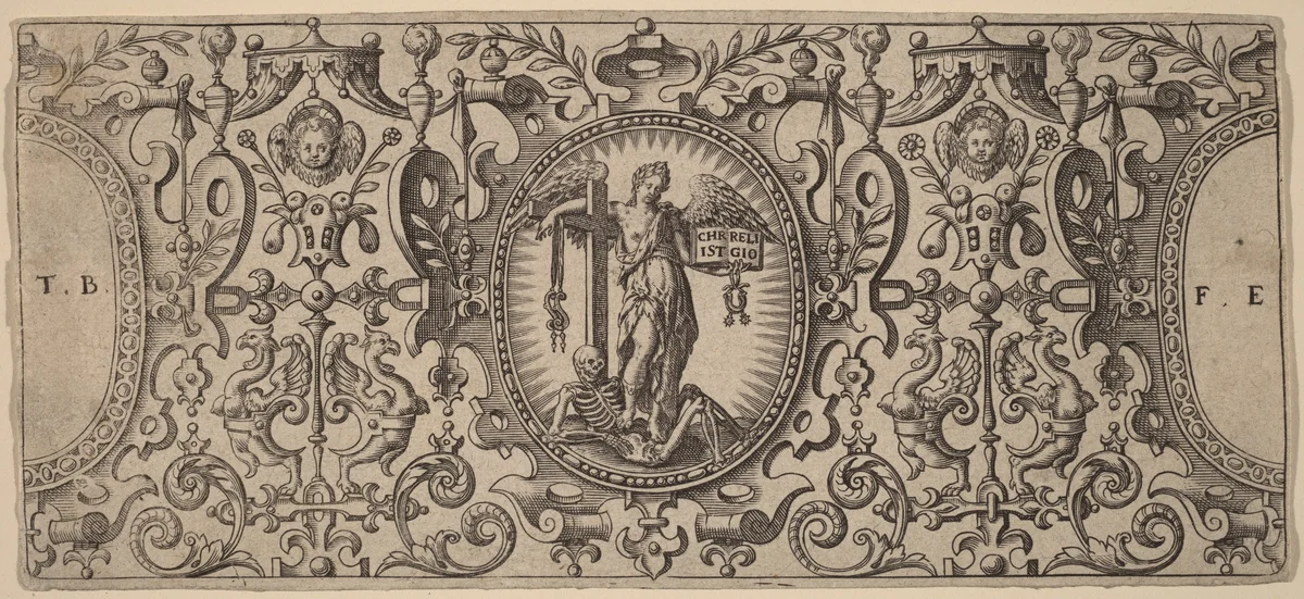 Ornament by Theodor de Bry, print, 1528-1598
