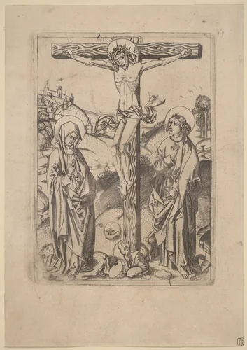 The Crucifixion by Master FVB, print, 1480-1490