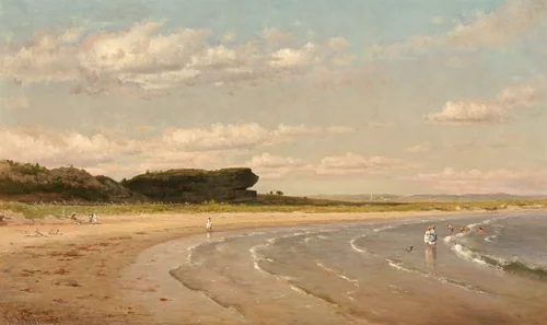 Second Beach, Newport by Worthington Whittredge, painting, 1878-1880