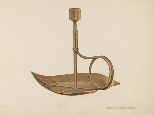 Candlestick by Roger Deats, index of american design, 1940
