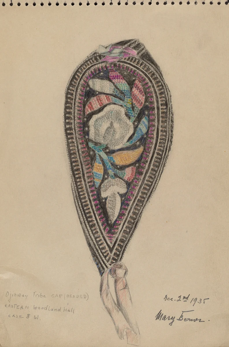 Cap by Mary Berner, index of american design, 1935