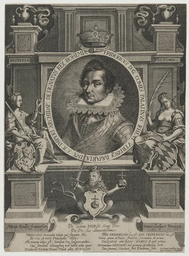 Frederick V, King of Bohemia by Pieter Rollos I, print, 1570-1660