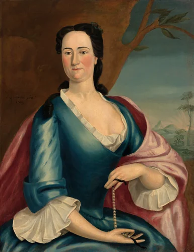 Elizabeth Fulford Welshman by John Greenwood, painting, 1749