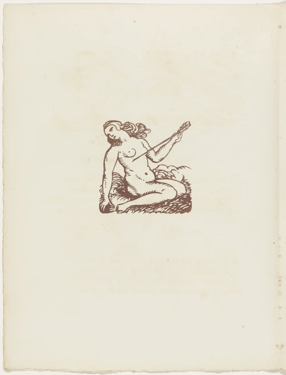 Vignette (folio 32 verso) from Les Amours (The Loves) by Émile Bernard, illustrated book, 1915