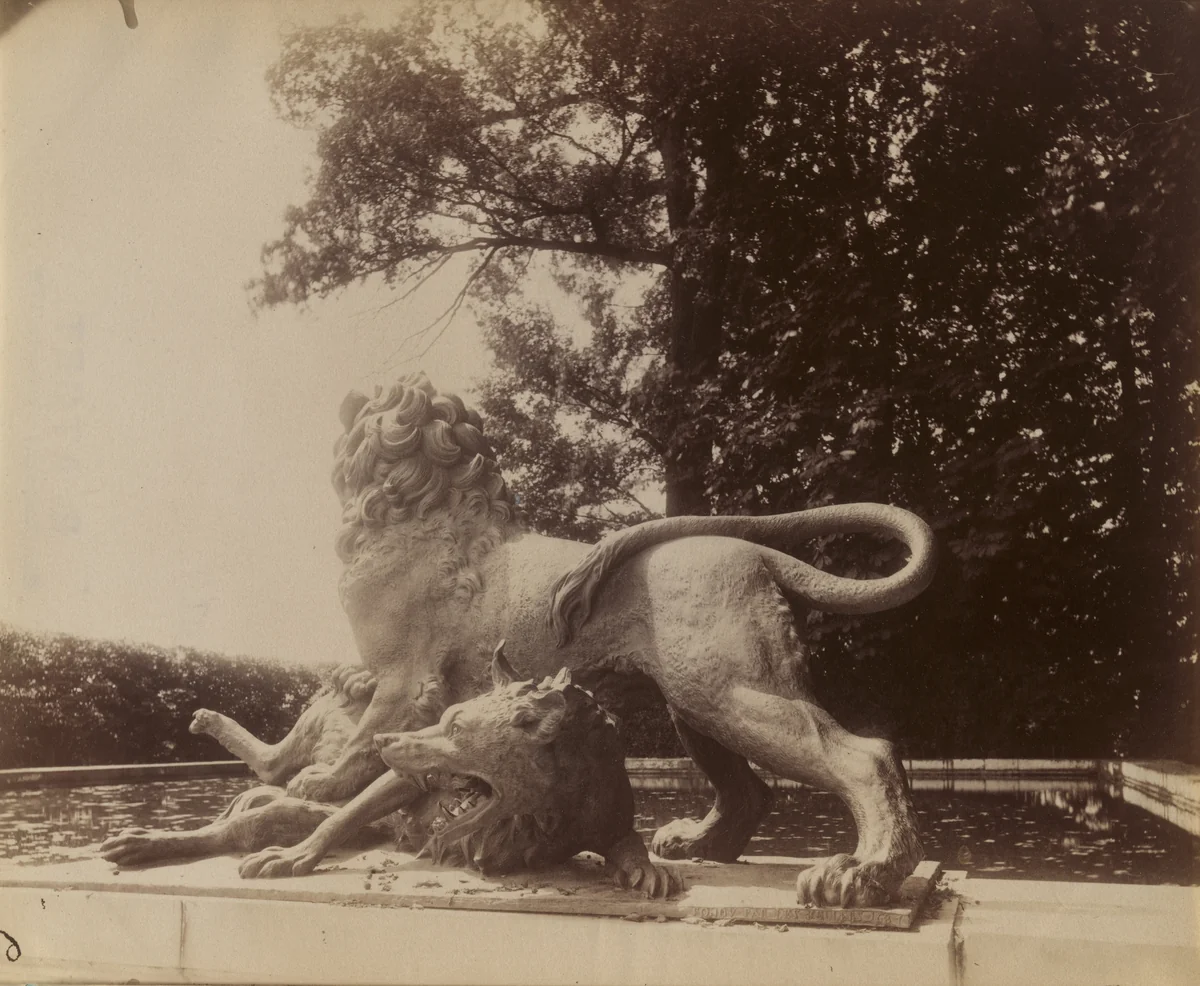 Versailles -- Fontaine de Diane by Eugène Atget, photograph, 1901