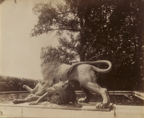 Versailles -- Fontaine de Diane by Eugène Atget, photograph, 1901