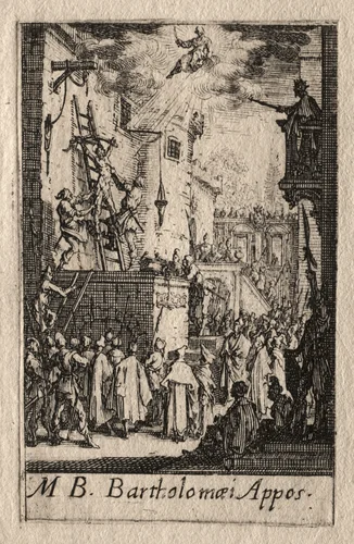 The Martyrdom of the Apostles: St. Bartholomew by Jacques Callot, print, 1627-1637
