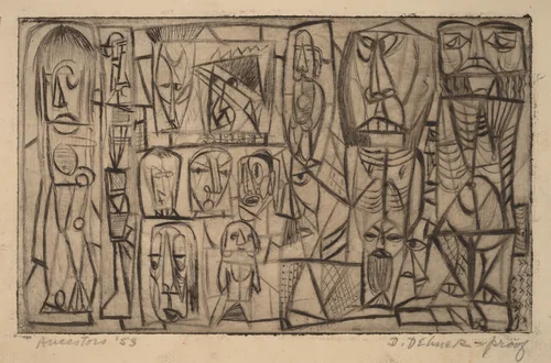 Ancestors by Dorothy Dehner, print, 1953