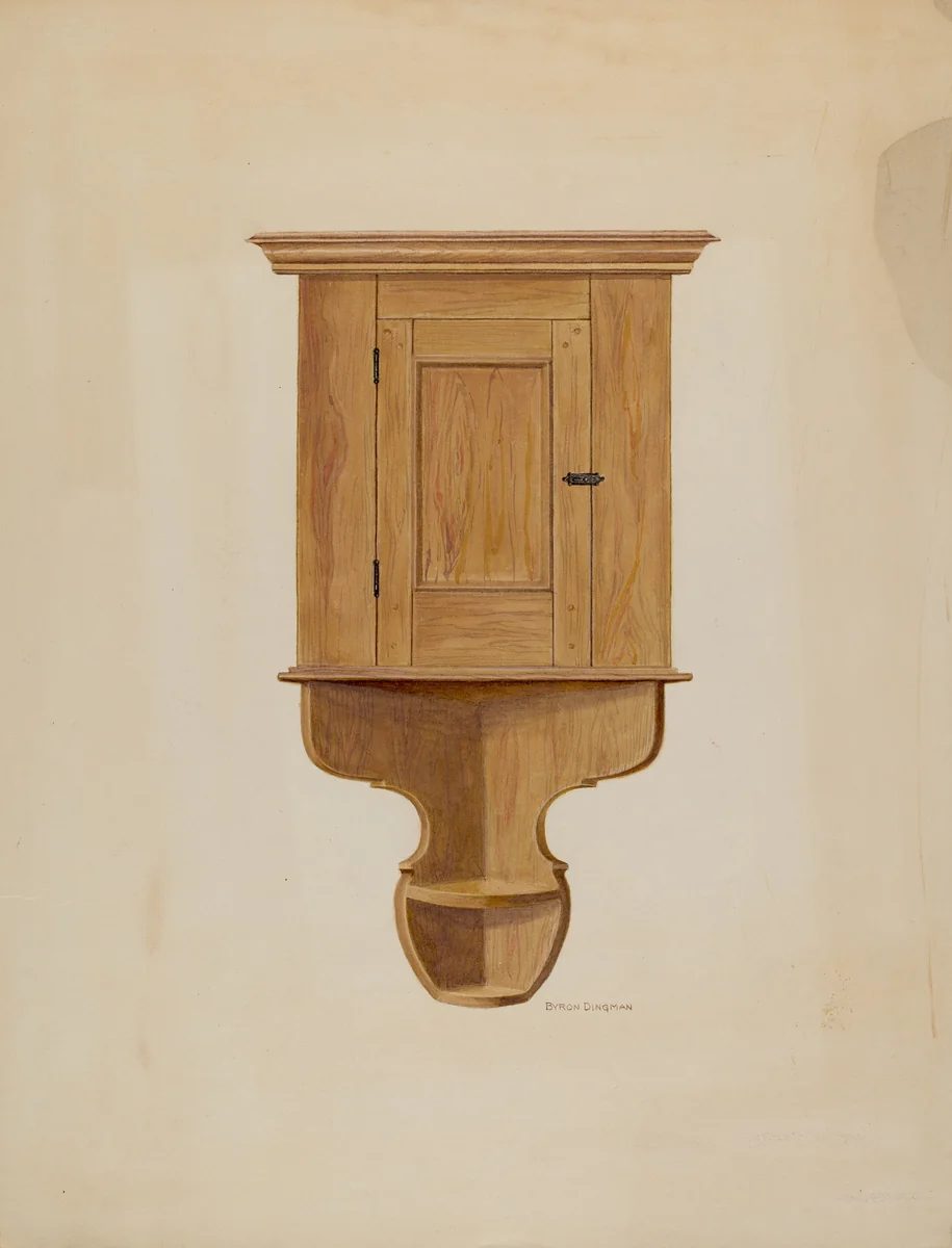 Corner Cupboard by Byron Dingman, index of american design, 1941