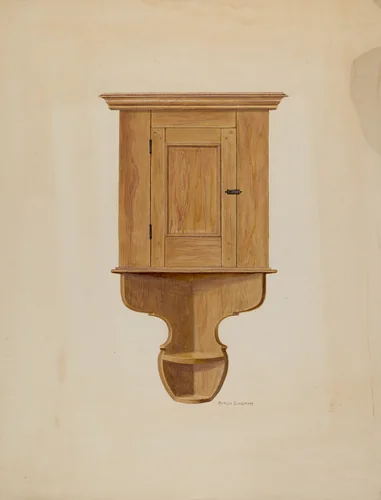 Corner Cupboard by Byron Dingman, index of american design, 1941