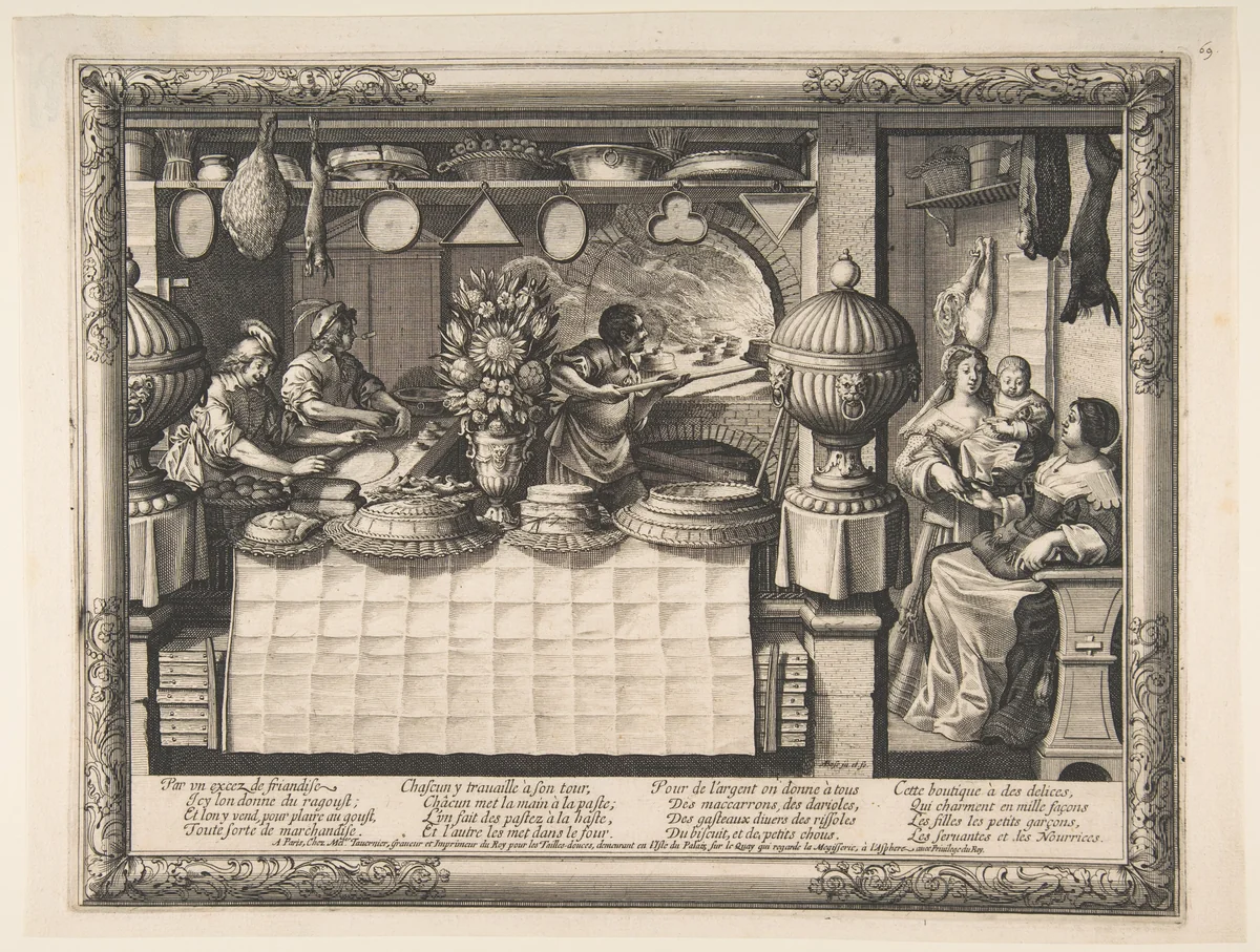 The Confectioner by Abraham Bosse, print, 1632-1635