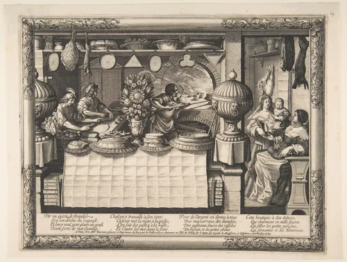 The Confectioner by Abraham Bosse, print, 1632-1635