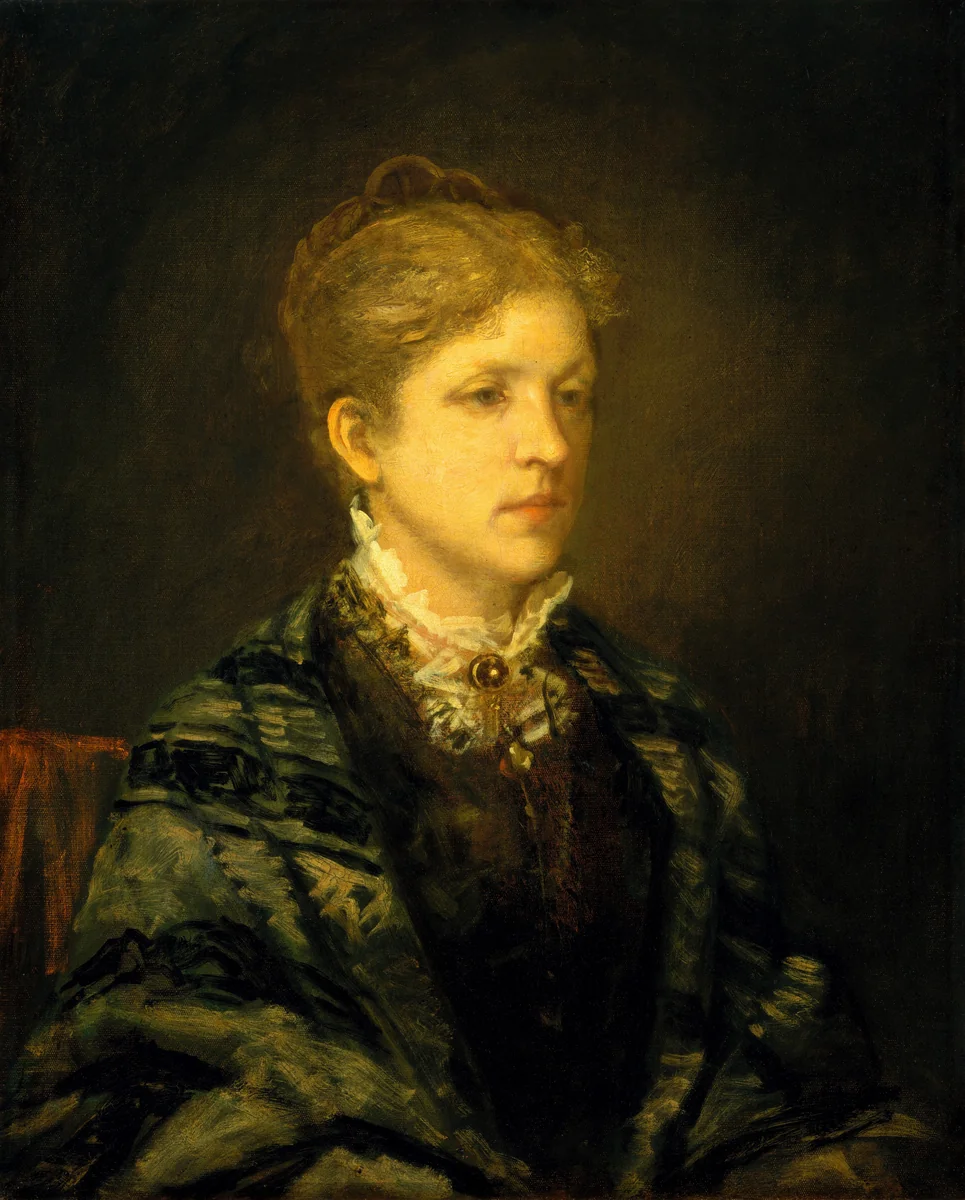 Agnes Gordon Higginson Fuller (Mrs. George Fuller) by George Fuller, painting, 1877