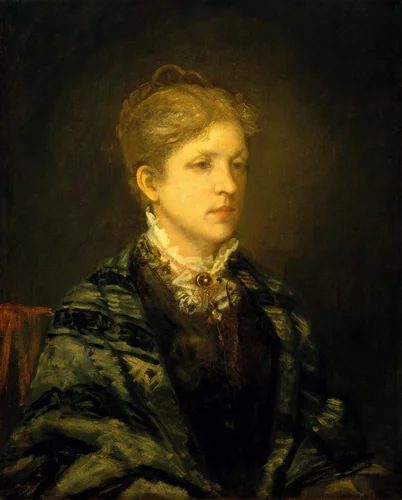 Agnes Gordon Higginson Fuller (Mrs. George Fuller) by George Fuller, painting, 1877