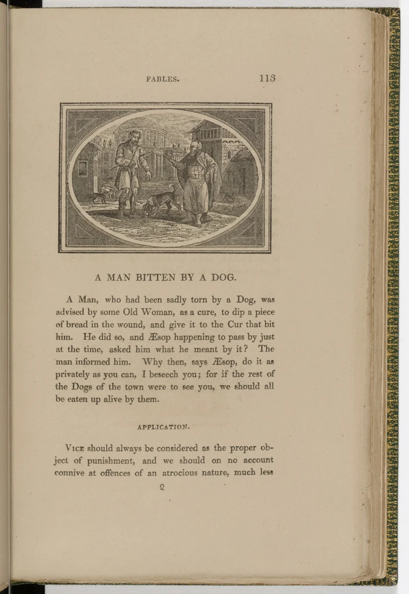 Headpiece (page 113) from The Fables of Aesop by Thomas Bewick, illustrated book, 1818