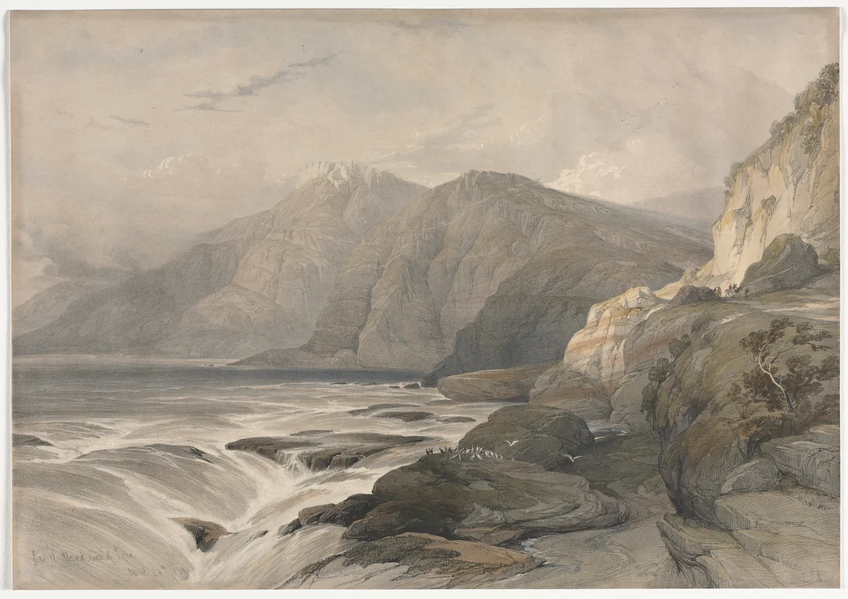 Coast of Syria by David Roberts, print, 1839