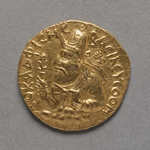 Vima Kadphises (obverse) by Unknown, metalwork, 50-78