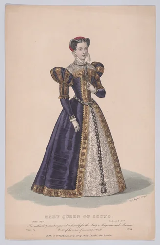 Mary, Queen of Scots (from "Court Magazine and Monthly Critic and Lady's Magazine," volume IV) by Edward Hargrave, print, 1834