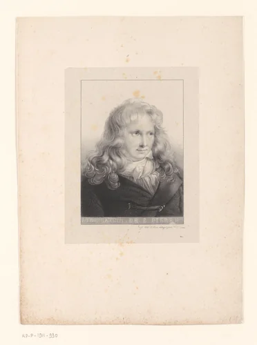 Portret van de schrijver en botanicus Jacques-Henri Bernardin de Saint-Pierre by anonymous, print, 1826-1835