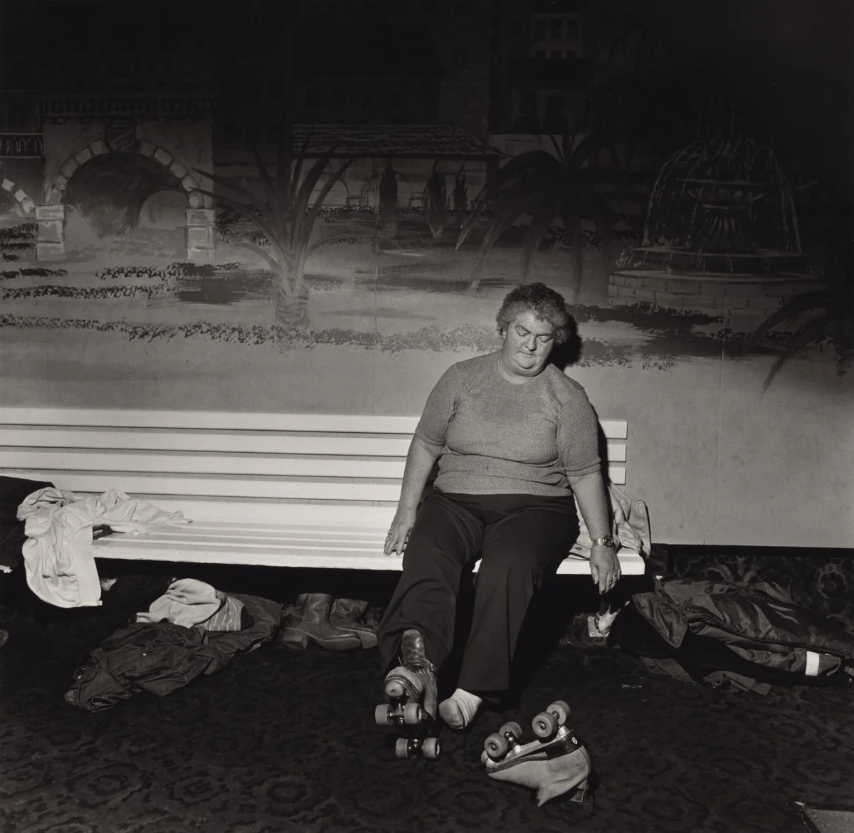 Skating Rink, Martins Creek, Pennsylvania by Larry Fink, photograph, 1980