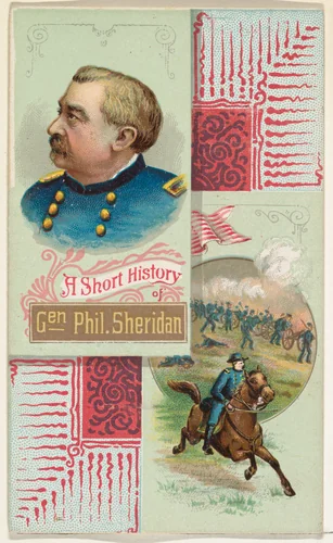 A Short History: General Philip H. Sheridan, from the Histories of Generals series (N114) issued by W. Duke, Sons & Co. to promote Honest Long Cut Smoking and Chewing Tobacco by W. Duke, Sons & Co., print, 1888