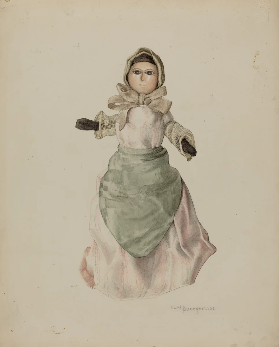 Doll by Carl Buergerniss, index of american design, 1939