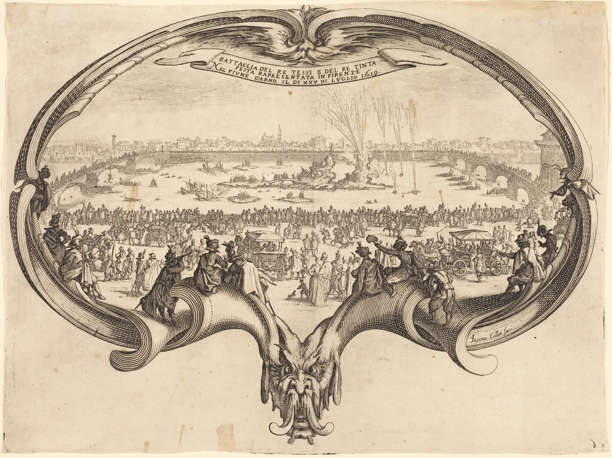 The Fan by Jacques Callot, print, 1619