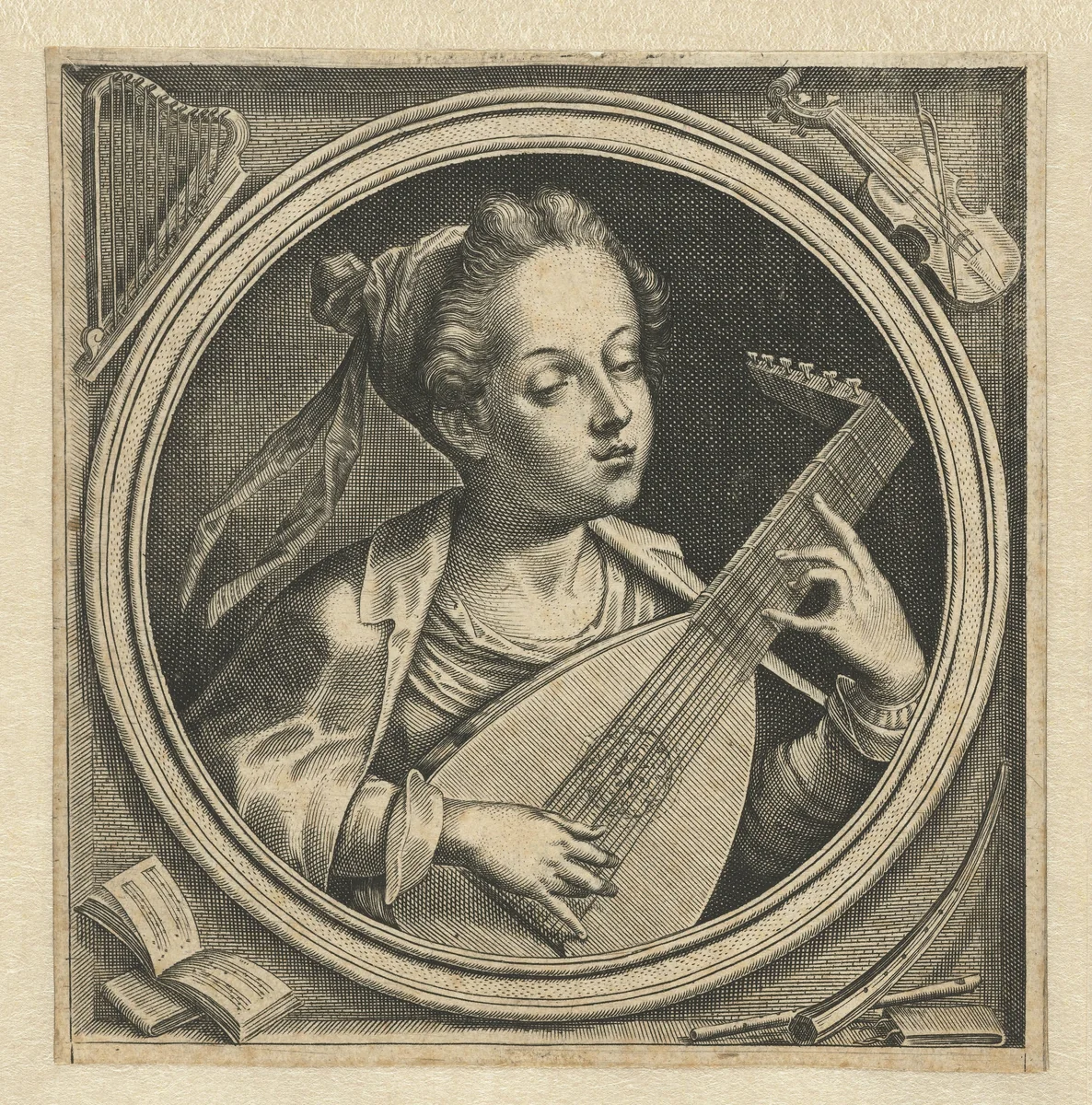 Gehoor by Jacob van der Heyden, print, 1583-1645