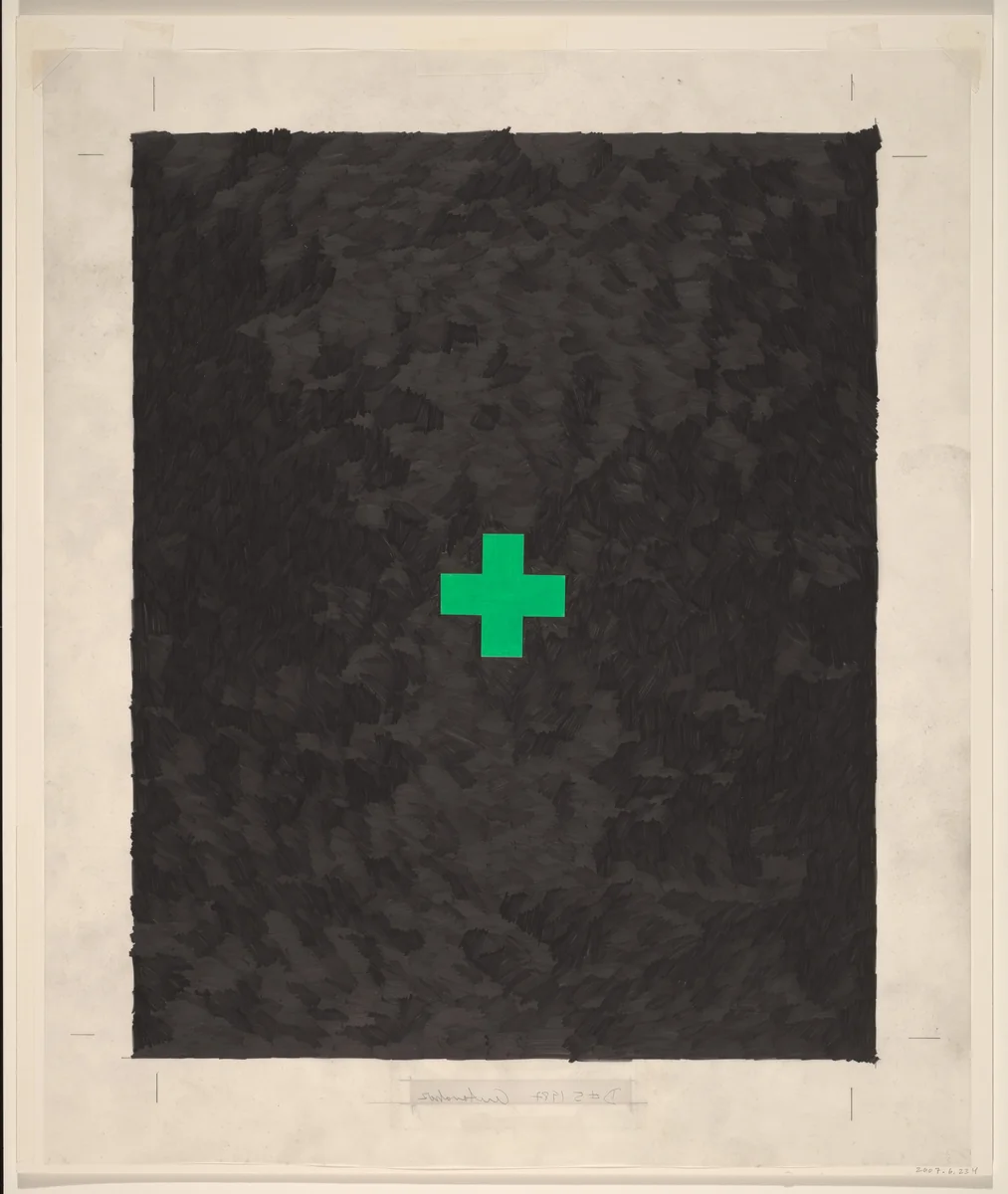 Untitled Drawing D#5 - 87 by Stephen Antonakos, drawing, 1987