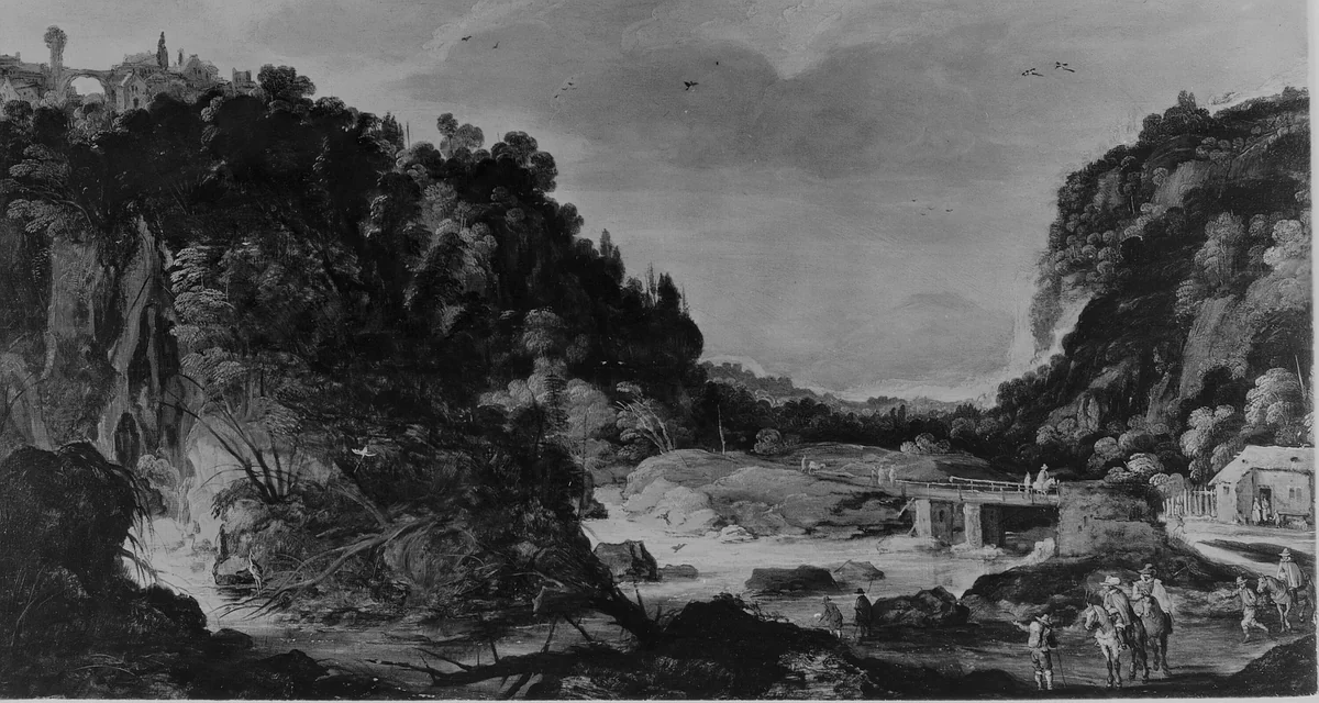 Mountain Landscape by Joos de Momper, painting, 1600-1625