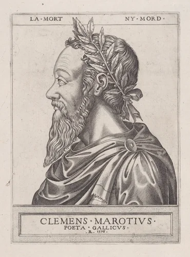 Clément Marot by René Boyvin, print, 1576