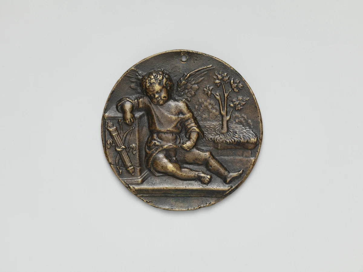 Sleeping Amor by Pseudo Francesco Antonio, metalwork, 1495-1505