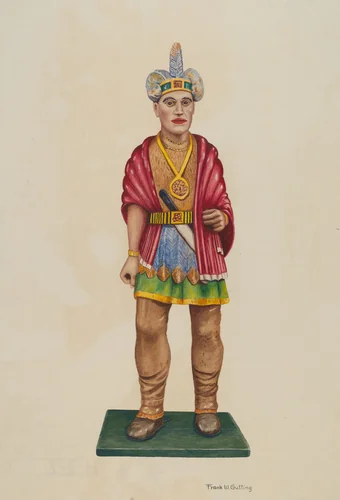 Indian by Frank Gutting, index of american design, 1938