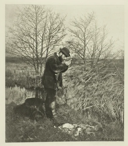 At the Covert Corner (Norfolk) by Peter Henry Emerson, print, 1883-1887