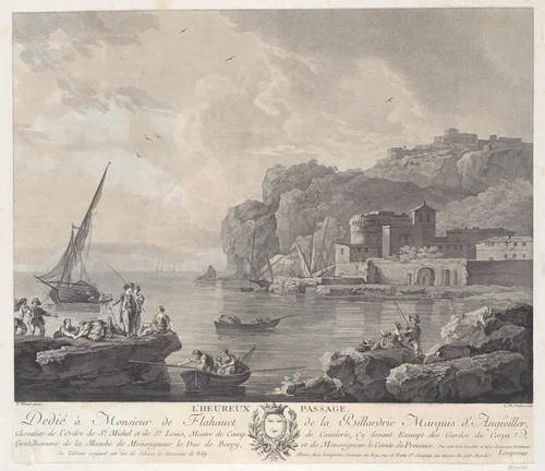 The Happy Passage by Joseph Vernet, print, 1760-1770