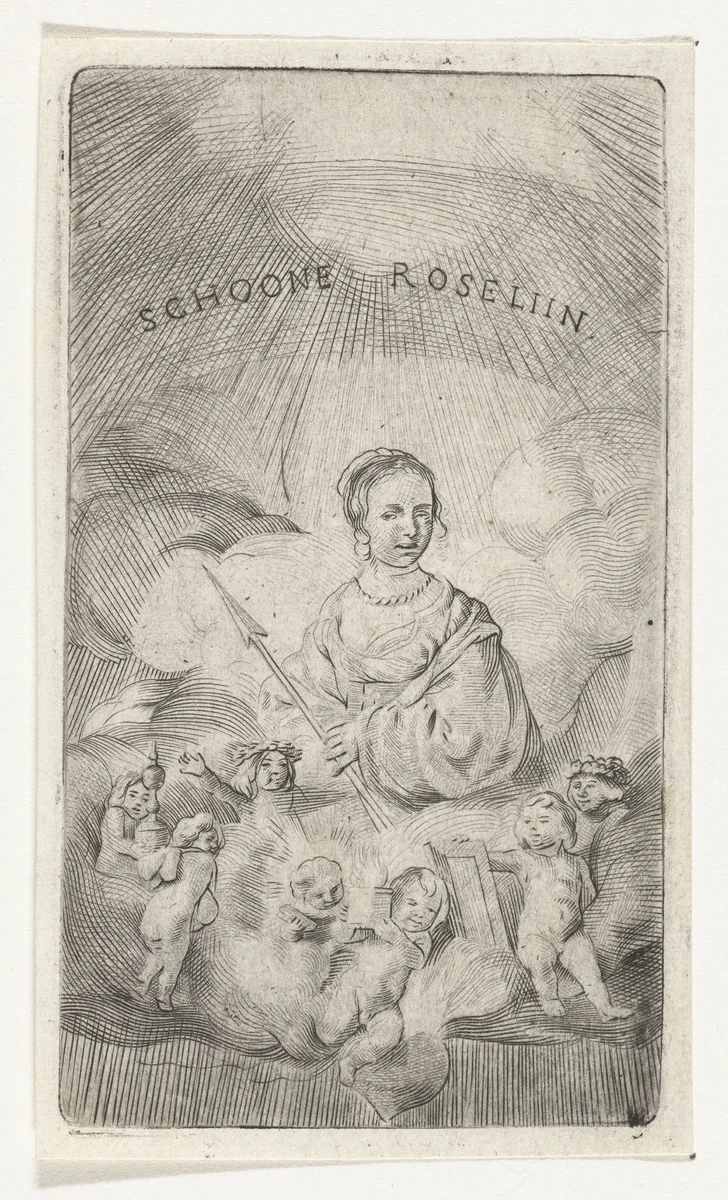 Schone Roselin by Samuel van Hoogstraten, print, 1648-1650